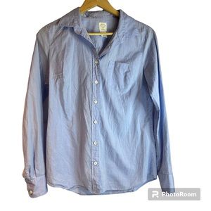 J.Crew The Perfect Shirt Blue 100% Cotton Size 4